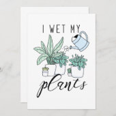 Ich wecke meine Pflanze Dankeskarte (Vorne/Hinten)