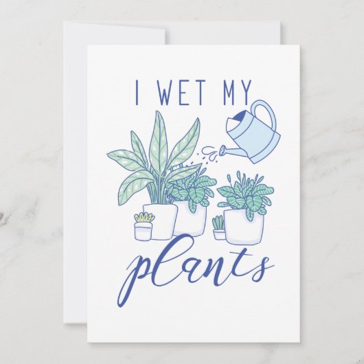 Ich wecke meine Pflanze Dankeskarte (Vorderseite)