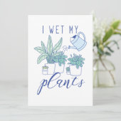 Ich wecke meine Pflanze Dankeskarte (Stehend Vorderseite)