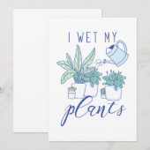 Ich wecke meine Pflanze Dankeskarte (Vorne/Hinten)