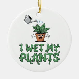 Ich wecke meine Pflanze - Funny Gardens Design Keramik Ornament