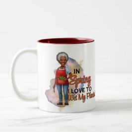 Ich wecke meine Pflanze Zweifarbige Tasse