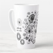 ICH WECKTE AUF WIE DIESE Chow Latte Tasse (Linke Ecke)