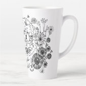 ICH WECKTE AUF WIE DIESE Chow Latte Tasse (Rechts)