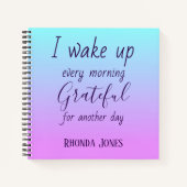 Ich weckte dankbar auf notizblock (Vorderseite)