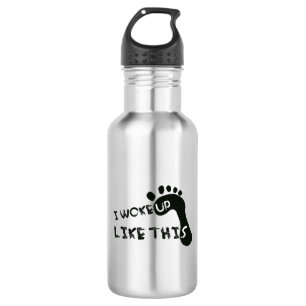 Ich Weckte so auf Edelstahlflasche