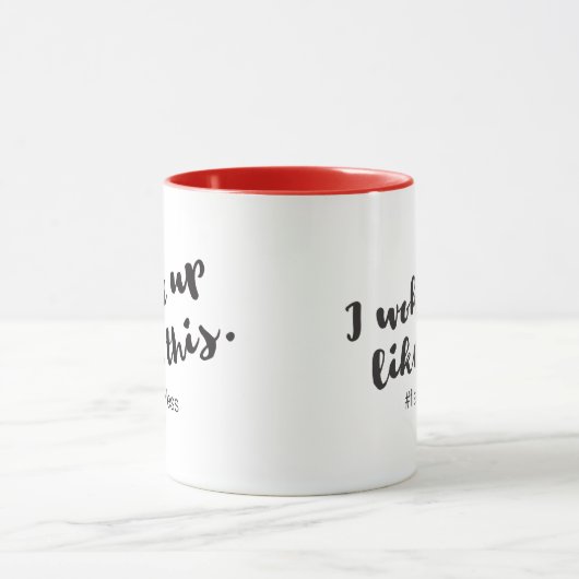 Ich weckte so auf. #fehlerfrei tasse (Zentrum)