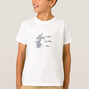 Ich weckte so wie dieses niedliche Kaninchen lusti T-Shirt