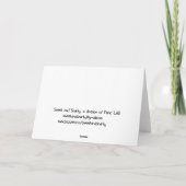 Ich weigere mich, nachzugeben - Weihnachtskarte Feiertagskarte (Rückseite)