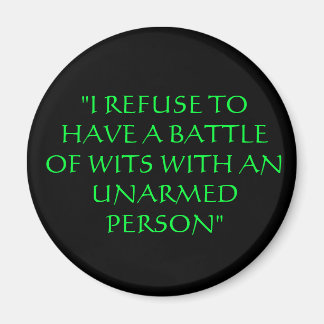 "ICH WEIGERE MIR, EINEN SCHLAG MIT EINEM UNARMED Z MAGNET