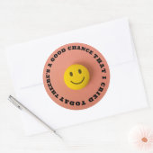 Ich weine heute runder aufkleber (Umschlag)