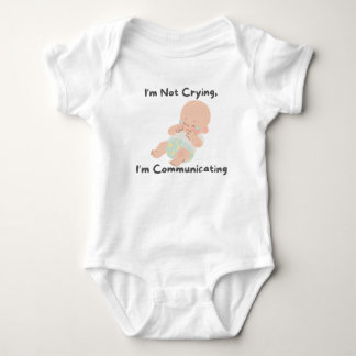 👶 "Ich weine nicht, ich kommuniziere." Baby Strampler