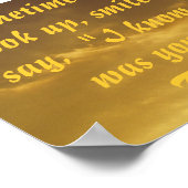 Ich weiß, dass du ein christliches Zitat-Poster wa Poster (Ecke)