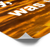 Ich weiß, dass du ein christliches Zitat-Poster wa Poster (Ecke)