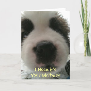Ich weiß, dass du Geburtstag hast Karte