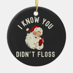 Ich weiß, dass du Weihnachten nicht gefallen hast Keramik Ornament