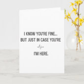 Ich weiß, dass es dir gutgeht karte (Gelbe Blume)