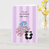 Ich weiß, dass es gerade schwierig ist - Ermutigun Karte (Gelbe Blume)