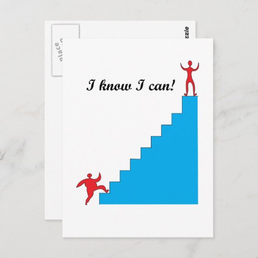Ich weiß, dass ich das kann! postkarte (Vorne/Hinten)