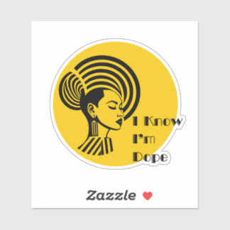 Ich weiß, dass ich Dope bin Aufkleber
