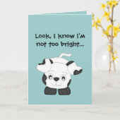 Ich weiß, dass ich nicht zu hell bin!-Entschuldigu Karte (Gelbe Blume)