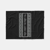 Ich weiß, dass ich nichts Sokrates Idiom Griechisc Fleecedecke (Vorderseite (Horizontal))