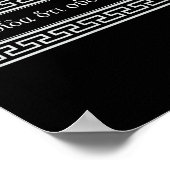 Ich weiß, dass ich nichts Sokrates Idiom Griechisc Poster (Ecke)