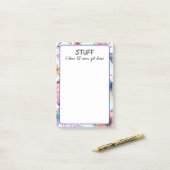 Ich weiß, dass ich nie fertig werde post-it klebezettel (Auf Schreibtisch)