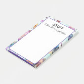 Ich weiß, dass ich nie fertig werde post-it klebezettel (angewinkelt)