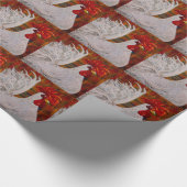 Ich weiß, dass ich reizender weißer Hahn bin Geschenkpapier (Ecke)