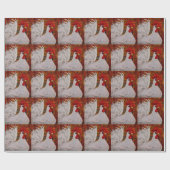 Ich weiß, dass ich reizender weißer Hahn bin Geschenkpapier (Flach)