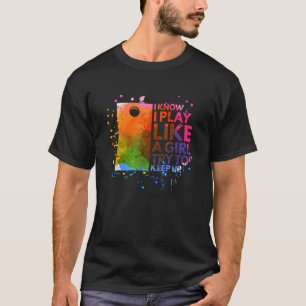 Ich weiß, dass ich spiele wie eine weibliche Multi T-Shirt