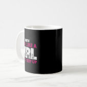 Ich weiß, dass ich wie ein Mädchen fischen will, d Kaffeetasse (Vorderseite Links)