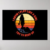 Ich weiß, dass ich wie ein Mädchen im Retro-Cornho Poster (Vorne)