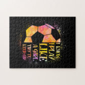 Ich weiß, dass ich wie ein Mädchen spiele und vers Puzzle (Horizontal)