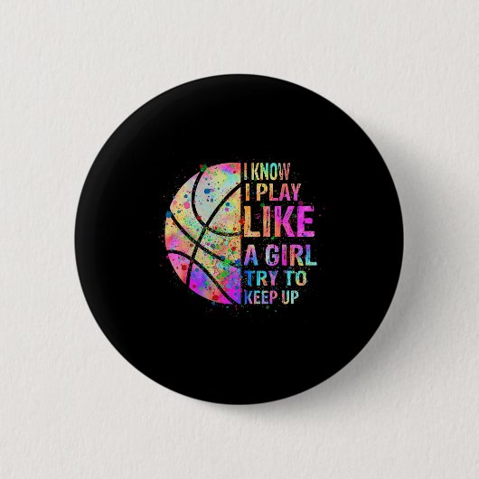 Ich weiß, dass ich wie ein Mädchen spiele, versuch Button (Vorderseite)