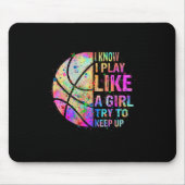 Ich weiß, dass ich wie ein Mädchen spiele, versuch Mousepad (Vorne)