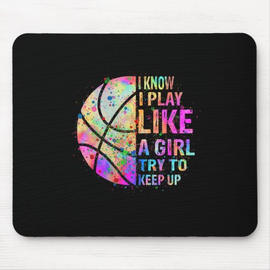 Ich weiß, dass ich wie ein Mädchen spiele, versuch Mousepad (Vorne)