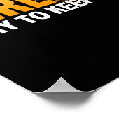 Ich weiß, dass ich wie ein Mädchen spiele, versuch Poster (Ecke)