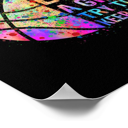 Ich weiß, dass ich wie ein Mädchen spiele, versuch Poster (Ecke)