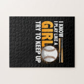 Ich weiß, dass ich wie ein Mädchen spiele, versuch Puzzle (Horizontal)