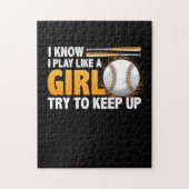 Ich weiß, dass ich wie ein Mädchen spiele, versuch Puzzle (Vertikal)