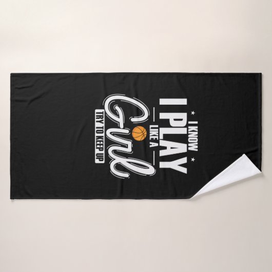 Ich weiß, dass ich wie ein Mädchen spiele Versuche Badehandtuch (Badehandtuch)