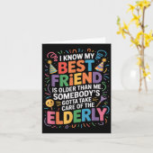 Ich weiß, dass mein Freund älter ist als ich jeman Karte (Gelbe Blume)