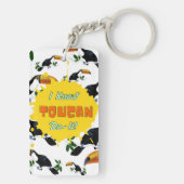 Ich weiß, dass Toucan es tut Schlüsselanhänger (Rückseite)