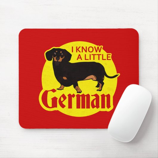 Ich weiß deutsches wenig mousepad (Mit Mouse)