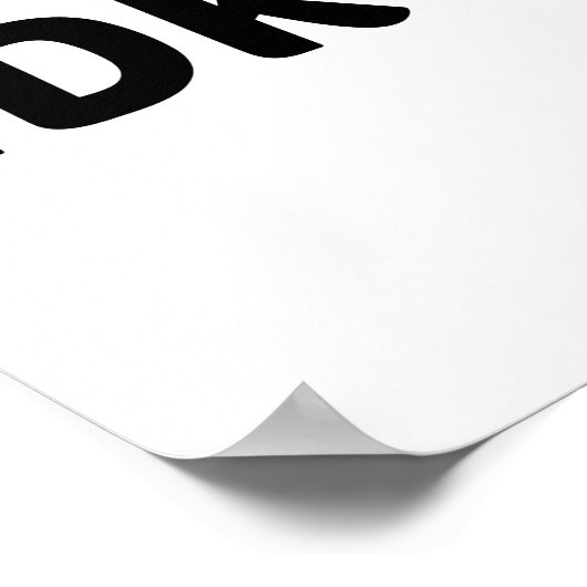 ICH WEISS ES NICHT POSTER (Ecke)