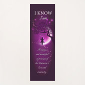 Ich weiß, ich bin Affirmations Yoga Mat - 10 Yogamatte (Vorderseite)