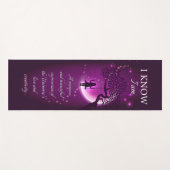 Ich weiß, ich bin Affirmations Yoga Mat - 10 Yogamatte (Vorderseite (Horizontal))