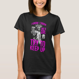 Ich weiß, ich denke wie ein Mädchen versuchen, das T-Shirt